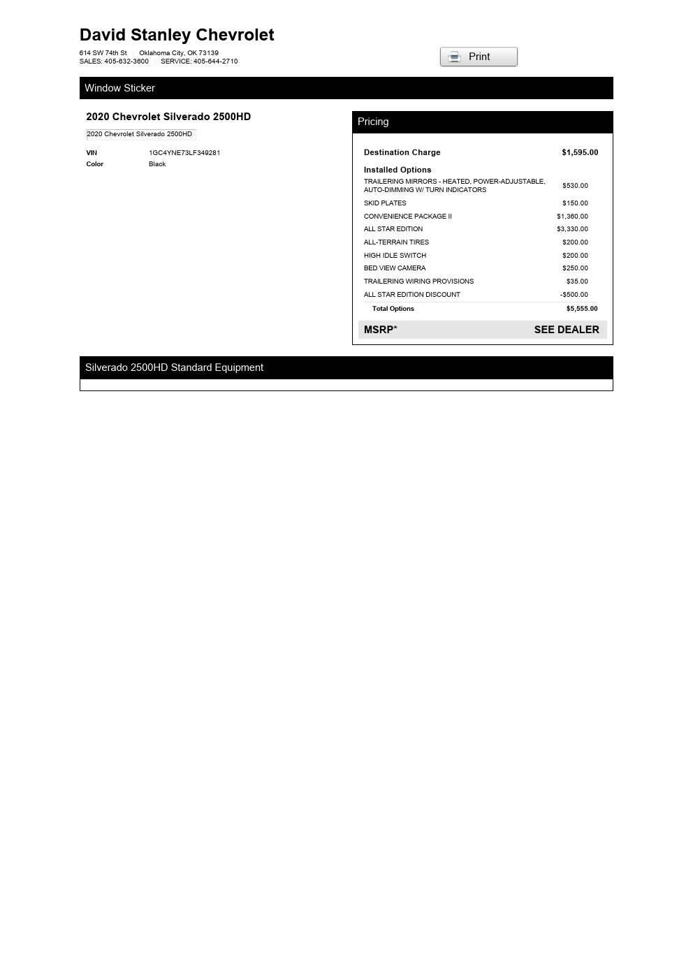 2020 Chevrolet Silverado 2500HD LT