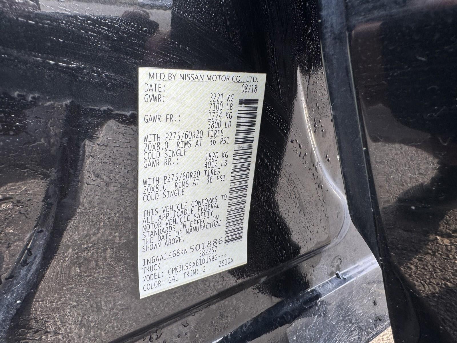 2019 Nissan Titan SV