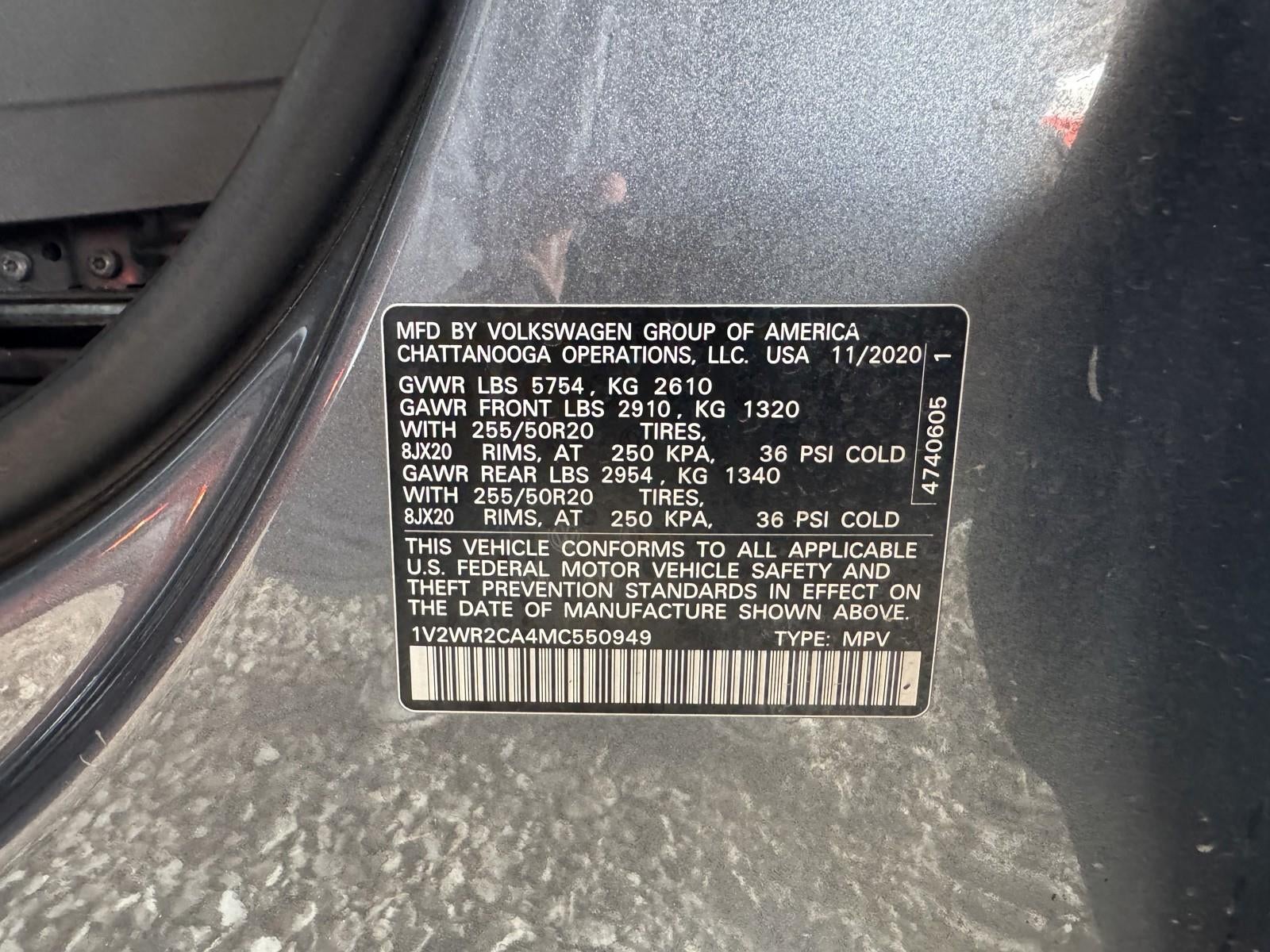 2021 Volkswagen Atlas 3.6L V6 SE w/Technology