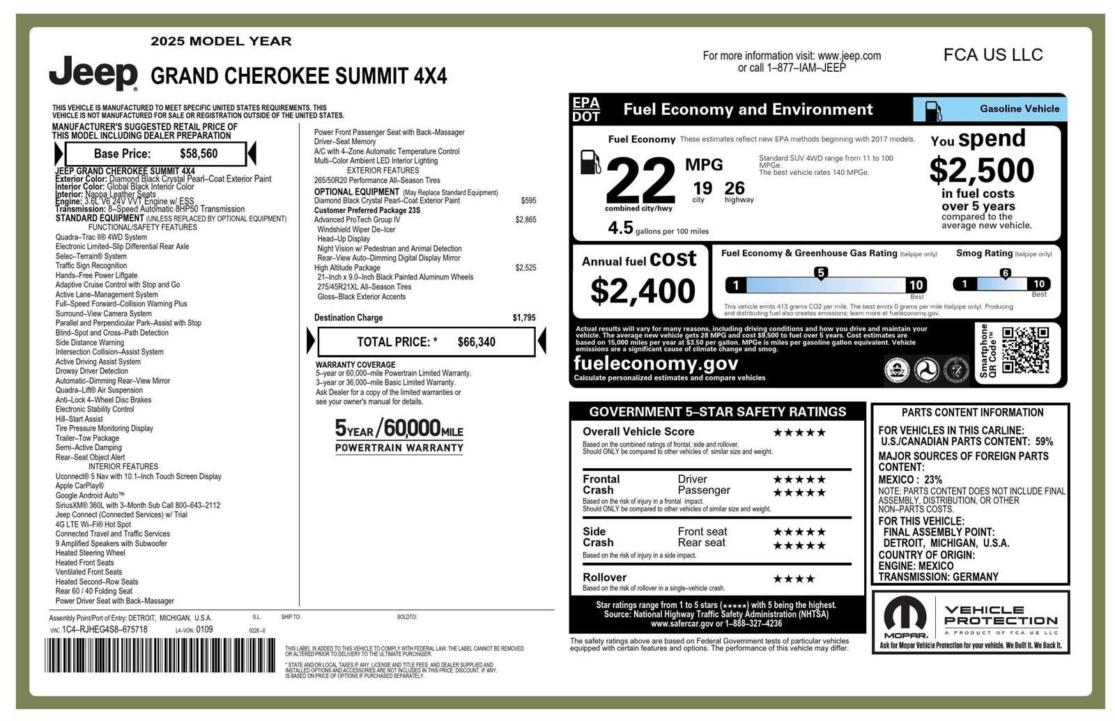 2025 Jeep Grand Cherokee Summit