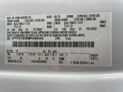 2021 Ford F-150 XL