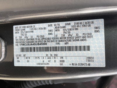 2025 Ford Escape Platinum