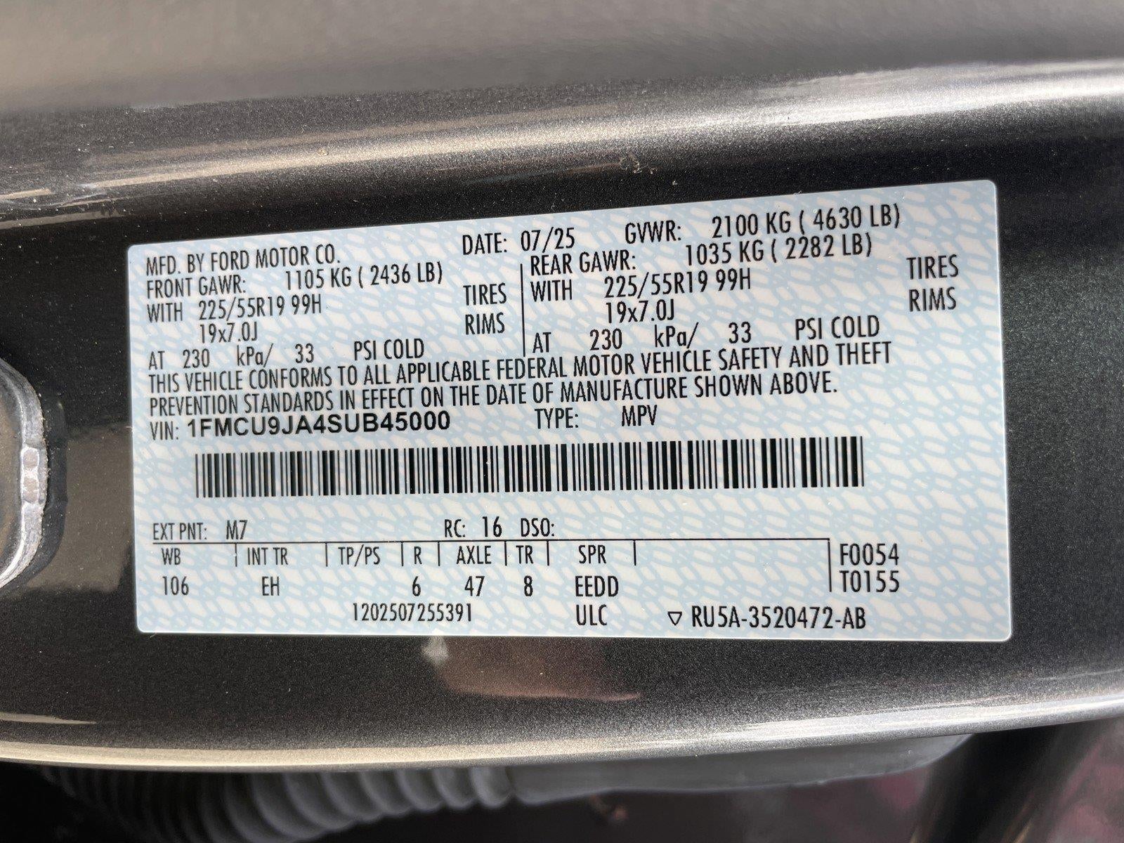 2025 Ford Escape Platinum
