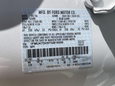 2026 Ford Explorer Active w/200A Pkg