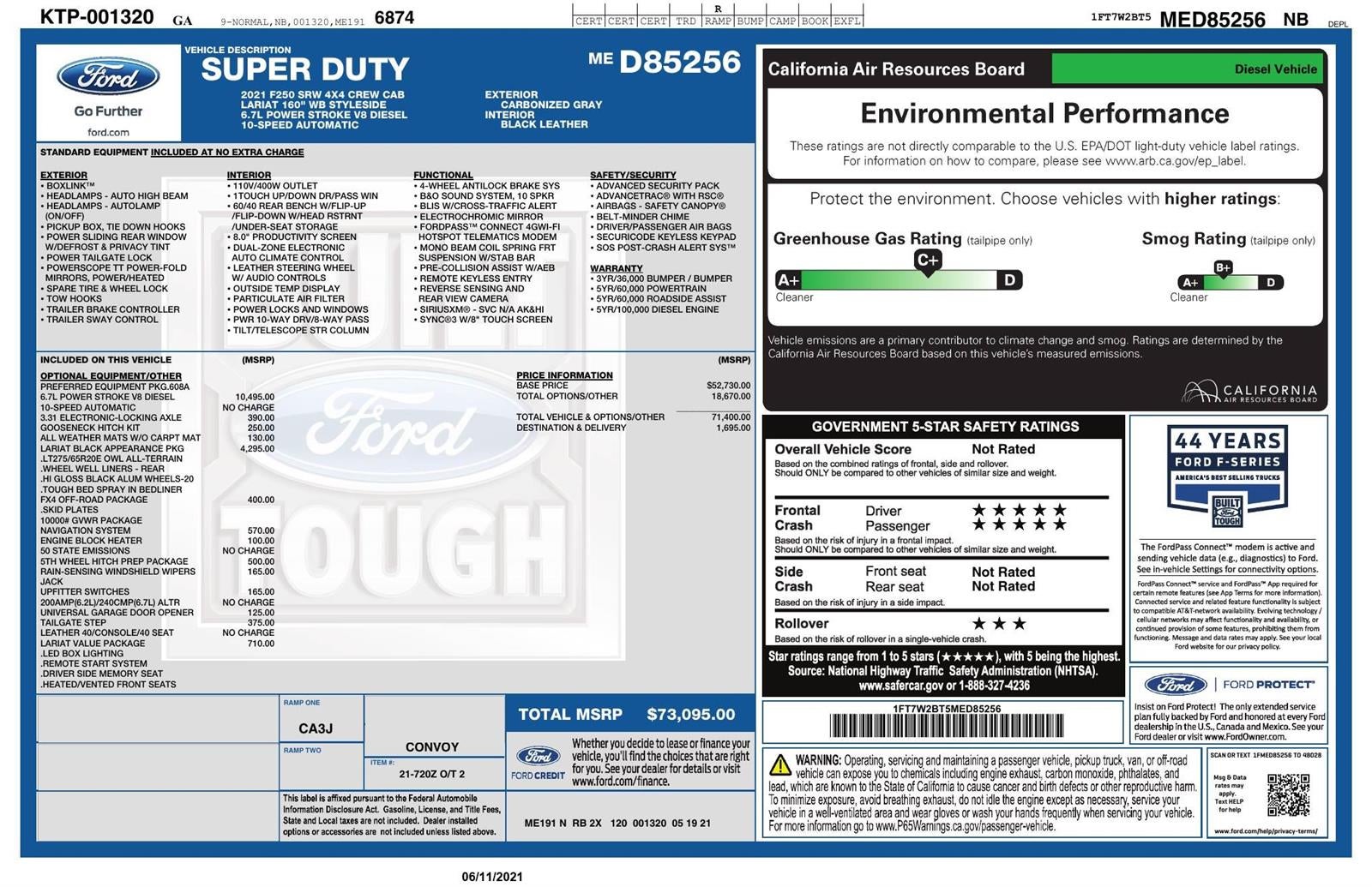 2021 Ford Super Duty F-250 SRW LARIAT
