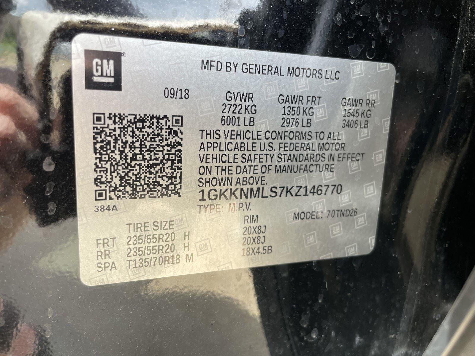 2019 GMC Acadia SLT
