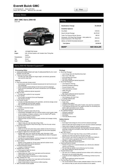 2021 GMC Sierra 2500HD Denali