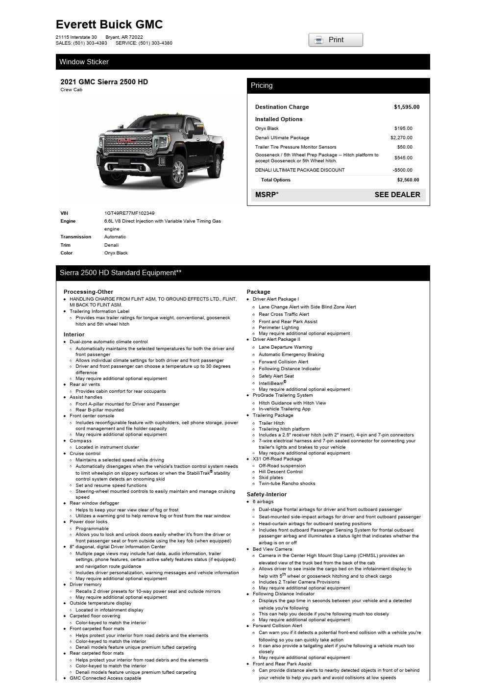 2021 GMC Sierra 2500HD Denali