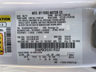 2020 Ford Fusion SEL