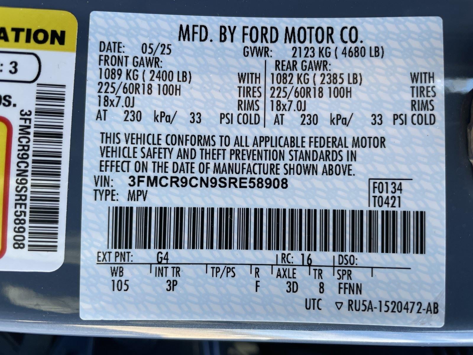 2025 Ford Bronco Sport Outer Banks