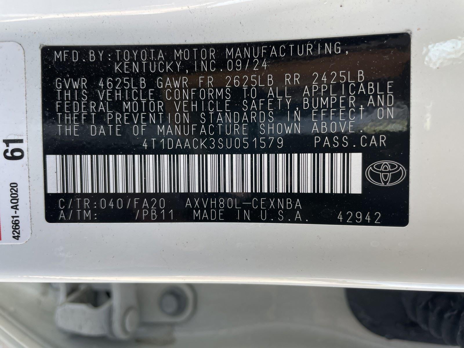 2025 Toyota Camry LE