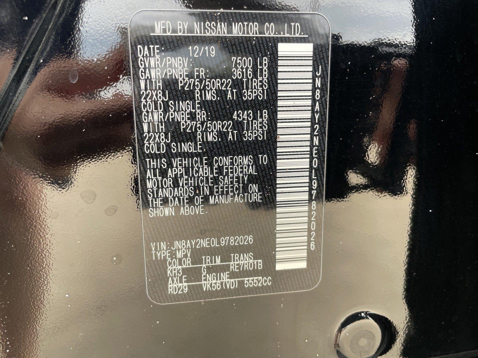 2020 Nissan Armada Platinum
