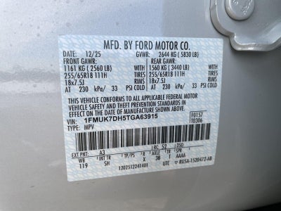 2026 Ford Explorer Active w/100A Pkg