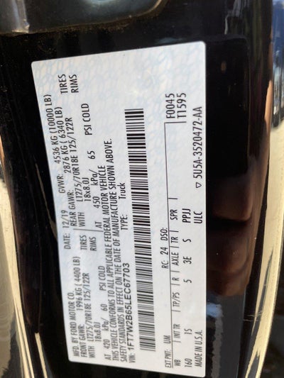 2020 Ford Super Duty F-250 SRW XL