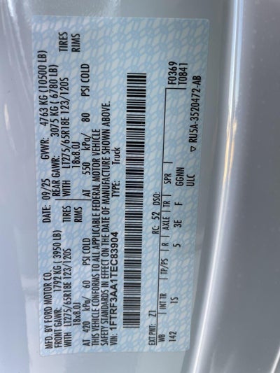 2026 Ford Super Duty F-350 SRW XL