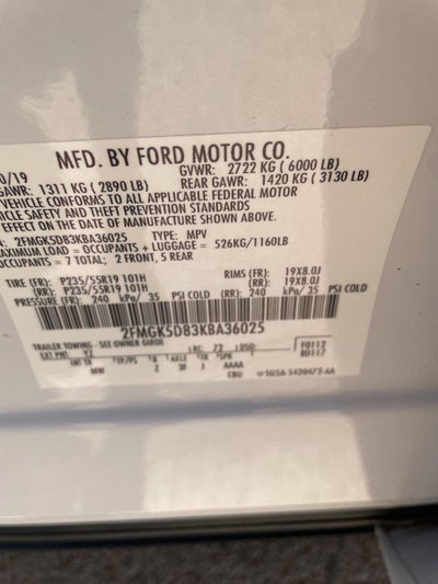 2019 Ford Flex Limited