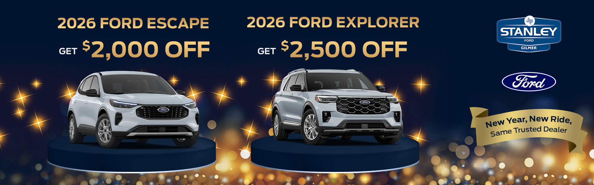 Monthly Specials at Stanley Ford Gilmer