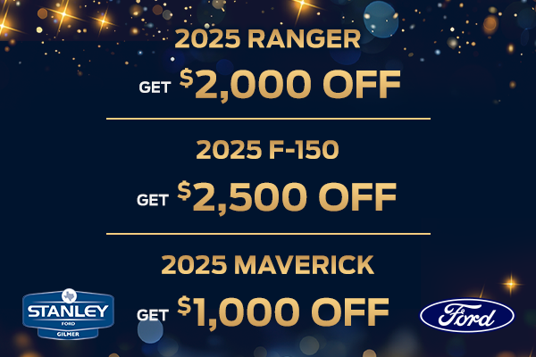 Monthly Specials at Stanley Ford Gilmer