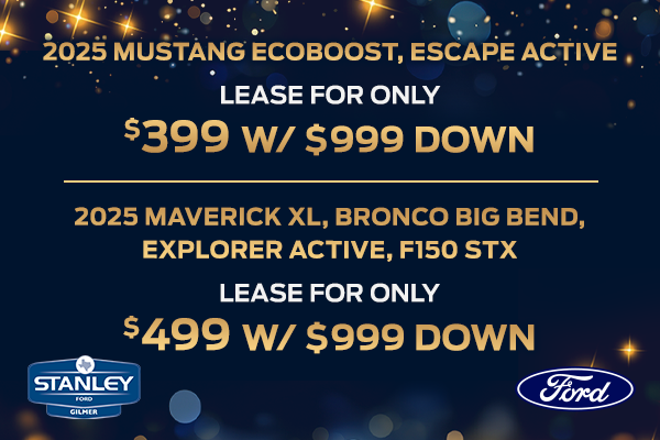 Monthly Specials at Stanley Ford Gilmer