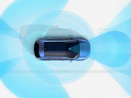 2023 Ford Edge aerial view of safety features