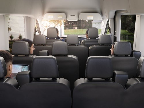 2024 Ford Transit interior view of back seats